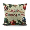 thumbnail image 1 of YINGXI  Nutcracker Pillow Covers Merry Christmas Throw Pillow Case Watercolor Nutcracker Decoration Cushion Case for Christmas Winter Sofa Home Couch Office Room Car Decor 12x12in, 1 of 5