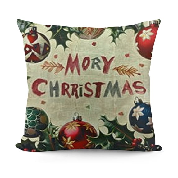 YINGXI Nutcracker Pillow Covers Merry Christmas Throw Pillow Case Watercolor Nutcracker Decoration Cushion Case for Christmas Winter Sofa Home Couch Office Room Car Decor 12x12in