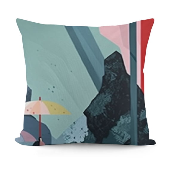 YINGXI Pillow Covers Aesthetic Pillow Cases Blue Abstract Decorative Cushion Cases for Couch Sofa 18x18in