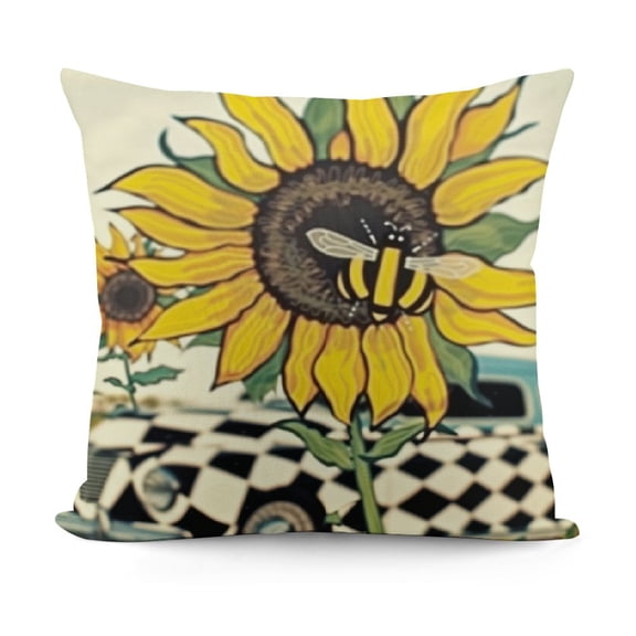 YINGXI Pillow Covers, Boho Decor Throw Pillow Cover Decorative Boho with Zipper, White 12x12in