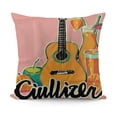 thumbnail image 1 of YINGXI Pillow Covers Guitar Throw Pillowcase Home Sofa Decor Cushion Case Farmhouse Decorations 24x24in, 1 of 5