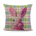 thumbnail image 1 of YINGXI Pillow Covers Throw Pillow Pink Home Sofa 18x18in, 1 of 5