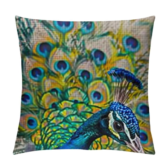 YINGXI Pillow Home Decorative Cover Case for Men Women Sofa ,Blue and Yellow 24x24in