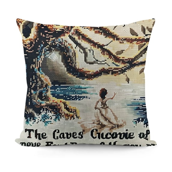 YINGXI Pillow Shams BE and Pattern Sofa Decor Throw Pillow Cases Cushion Cover 22x22in