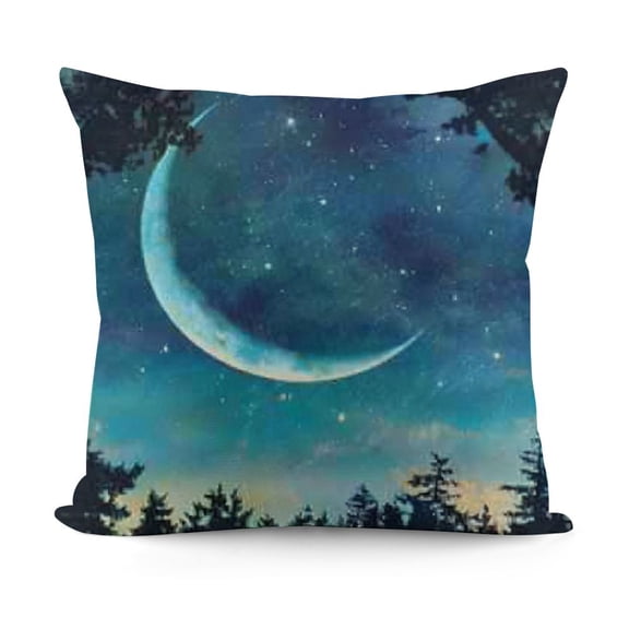 YINGXI Pillowcases Blue Pink Art Design Pillow Case Decorative Throw Pillow Cover for Home Sofa Offic 22x22in
