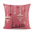 YINGXI Pink Christmas Throw Pillow Covers Tree Pillow Cases Winter