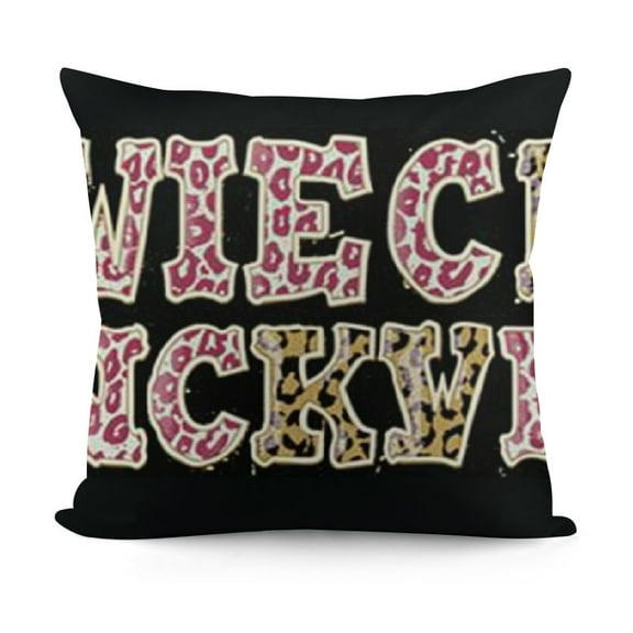 YINGXI Pink with Leopard Print and Decorative Throw Pillow Cover, Decoration for Girls Room Bedroom Living Room College Dorm,Gift for Women Teenagers Girls 12x12in