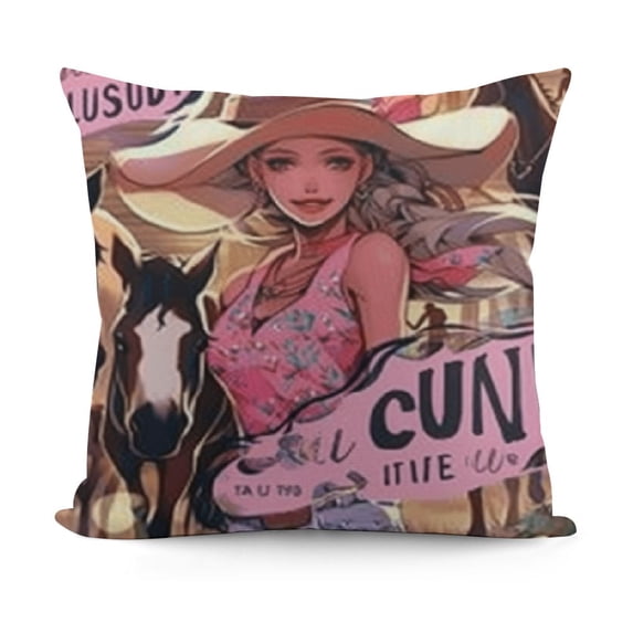 YINGXI Pink Pillow Covers , for Women Teen Girls, Room Decor, Pink Room Decor, , Pink Decor, 18x18in