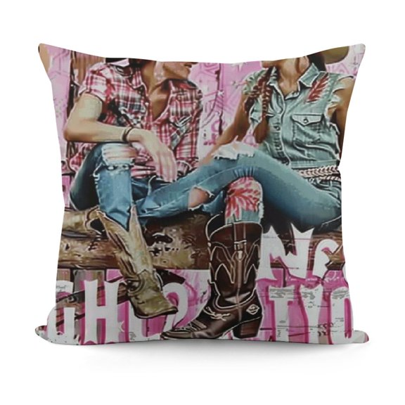 YINGXI Pink Pillow Covers , for Women Teen Girls, Room Decor, Pink Room Decor, , Pink Decor, 22x22in