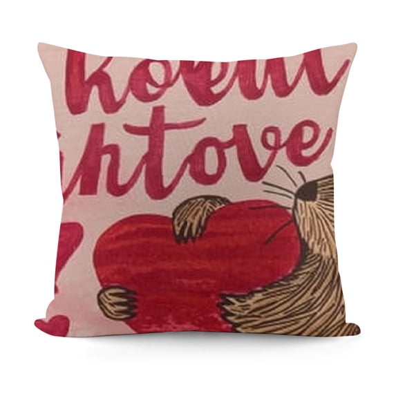YINGXI Pink Valentines Pillow Covers, Valentines Day Gifts for Her Wife Girlfriend, Eclectic Home Decor, Pink Valentines Day Decor, Eclectic Throw Pillow Covers 20x20in