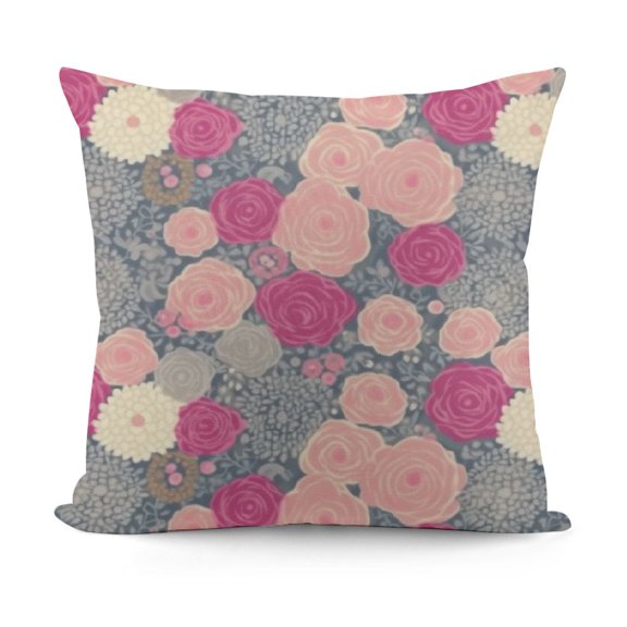 YINGXI Pink and Decorative Throw Pillowcase , Style Flower 18x18in