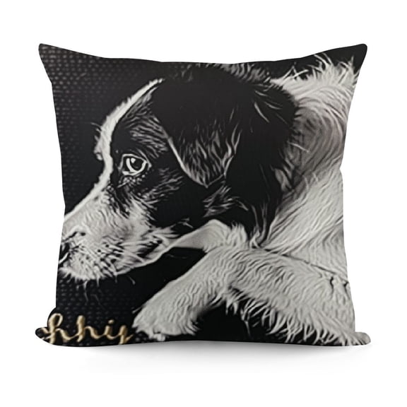 YINGXI , Reserved for The Dog , Decor, , for Women (Black) 20x20in
