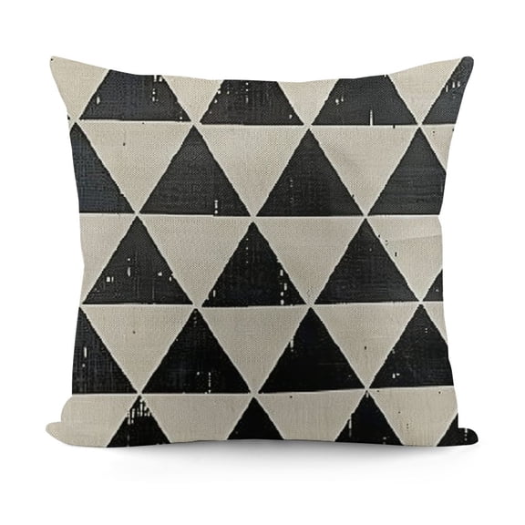 YINGXI Retro Small Up Triangle Pillow Case Simple Decorative Throw Pillowcase Cushion Cover 12x12in
