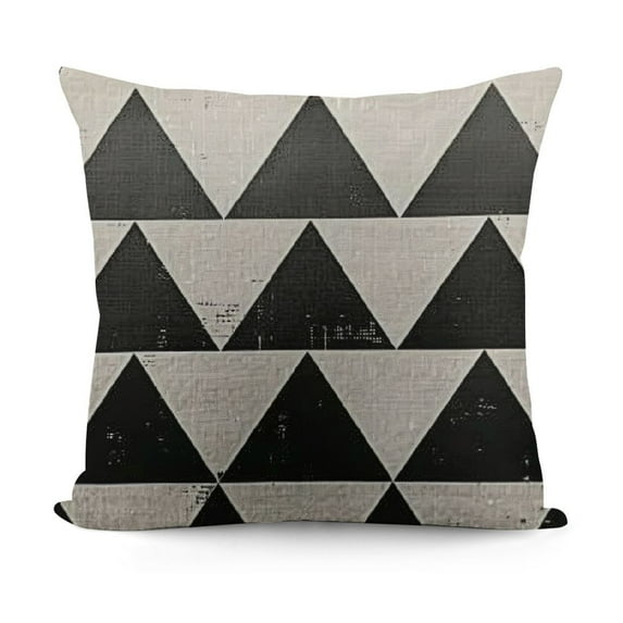 YINGXI Retro Small Up Triangle Pillow Case Simple Decorative Throw Pillowcase Cushion Cover 24x24in