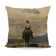 thumbnail image 1 of YINGXI Riding Horse at Throw Pillow Cover Lonesome Travel Pillow Case 20x20in, 1 of 5