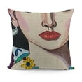 thumbnail image 1 of YINGXI Soft Throw Pillow Covers Abstract Art Embroidery Square Cushion Cover Outdoor Balcony Pillow Cases for for Sofa Living Room and Bed 12x12in, 1 of 5