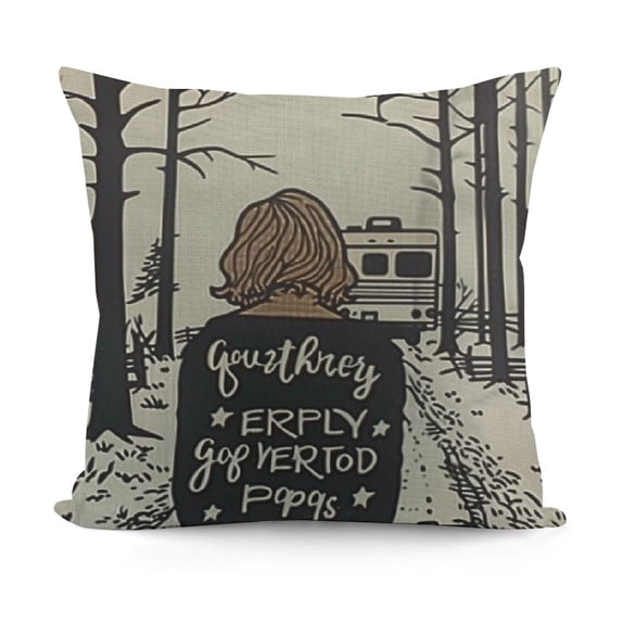 YINGXI Sorry for What I Said When We were Trying to Park The trailer Throw Pillow Case, Campers Gifts, Camper Decor, Trailer Pillow Decorative Cushion Cover for Sofa Couch Bed 20x20in