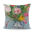 thumbnail image 1 of YINGXI Spring Pillow Covers Colorful Floral Pillow Cases Flower Farmhouse Decorative Cushion Covers for Sofa Couch 22x22in, 1 of 5
