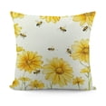 thumbnail image 1 of YINGXI Spring Pillow Covers Yellow Flower Pillow Covers Pillow Cases Decorative Throw Cushion Cases Spring Summer Home Decor for Couch Bed Sofa 24x24in, 1 of 5