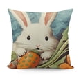 thumbnail image 1 of YINGXI Spring Throw Pillow Covers Easter Day Eggs Rabbit Carrot Rustic Farm Truck Pillowcase Home Sofa Cushion Cover 22x22in, 1 of 5