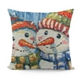 thumbnail image 1 of YINGXI Square Throw Pillow Covers Winter Design Pillow Cases Decorative for Home Bedroom Sofa Pillowcases Standard Size 12x12in, 1 of 5