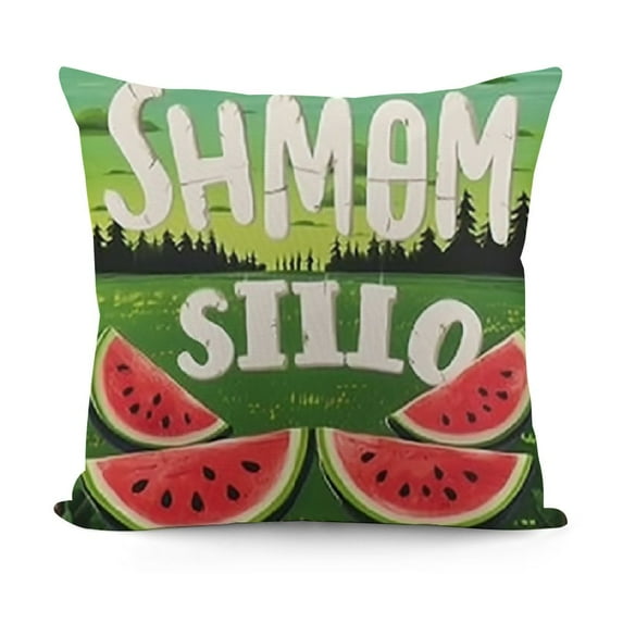 YINGXI Summer Throw Pillow Covers Summer Truck Pillow Case White Black Stripes Cushion Case for Home Indoor Outdoor Sofa Couch Office Decoration 12x12in