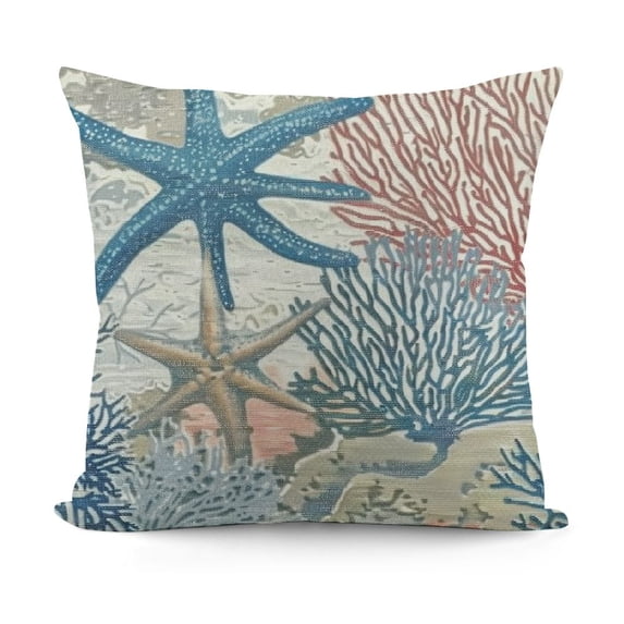 YINGXI Take Me to The Beach Summer Throw Pillow Covers,Blue Ocean Starfish Summer Cushion Case for Sofa Couch 22x22in