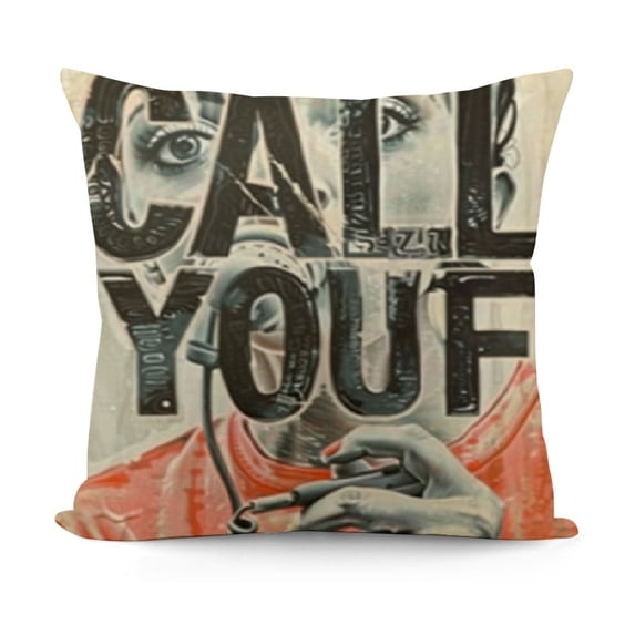 YINGXI Text Your Mom Reversible Linen Throw Pillow Case, Double Sided, Freshman Gift, , for , Son Gifts, College Room Decor for Sofa 22x22in
