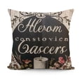 thumbnail image 1 of YINGXI Throw Pillow Case Quote Double Sided Decor Pillowcases for Porch Couch Sofa Housewarming Gifts (Beige) 24x24in, 1 of 5