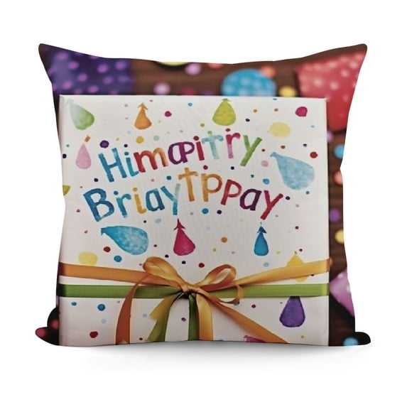YINGXI Throw Pillow Cover,Birthday Gift Cushion Case Outdoor Decoration for Sofa Couch Farmhouse 18x18in