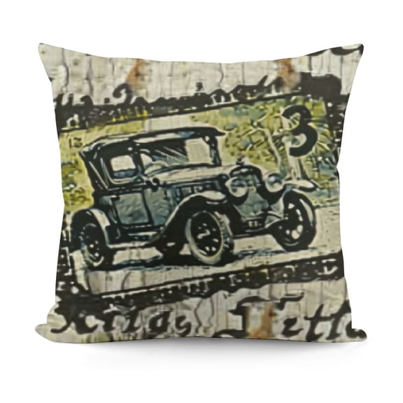 YINGXI  Throw Pillow Cover French Script Decorative Pillow Case Paris Home Decor Square 12x12in