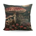 thumbnail image 1 of YINGXI Throw Pillow Cover,Mushrooms Moon and Decoration for Sofa Couch Farmhouse 22x22in, 1 of 5