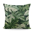 thumbnail image 1 of YINGXI  Throw Pillow Cover Tropical Leaves Floral Green Art Home Decor Pillowcase Cushion Cover 24x24in, 1 of 5