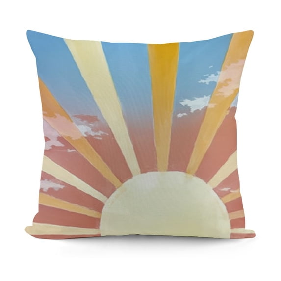 YINGXI Throw Pillow Covers Abstract Mountain Decorative Pillows Soft Velvet Cushion Covers for Couch Sofa Bed Home Decor 18x18in