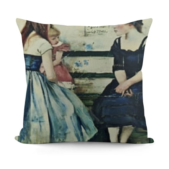 YINGXI Throw Pillow Covers Decorative Pillow Cases for Sofa Couch Famous Painting Cushion Covers 22x22in