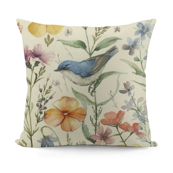 YINGXI Throw Pillow Covers Decorative Pillows Polyester Linen Outdoor Cushion Cases for Couch Sofa Bed Home Decor 18x18in