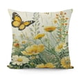 thumbnail image 1 of YINGXI Throw Pillow Covers Garden Flower Decorative Pillows for Couch Sofa Garden Patio Decor 18x18in, 1 of 5