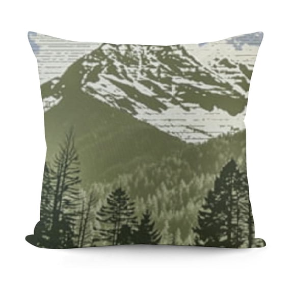 YINGXI  Throw Pillow Covers Home Decor Mountain Lake Vintage Camp Rustic Spring Pillow Cases Decorative 24x24in