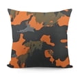 thumbnail image 1 of YINGXI Throw Pillow Covers Orange uflage Decorative 12x12in, 1 of 5