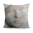thumbnail image 1 of YINGXI  Throw Pillow Covers Sparkly Pink Rose Gold Glitter Marble Texture Decorative,Soft Square Cushion Pillowcase for Couch Sofa Bed 24x24in, 1 of 5