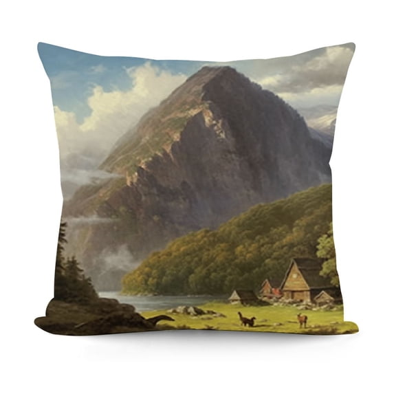 YINGXI Throw Pillow Covers Thomas Cole Painting Square Decorative Cushion Covers for Living Room Couch Bed Outdoor 18x18in