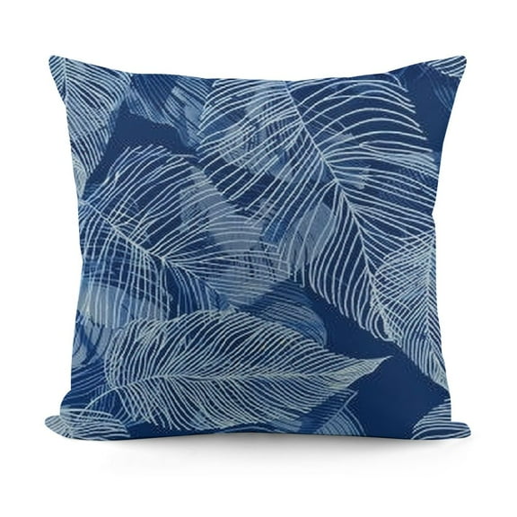 YINGXI Throw Pillow Covers Tropical Leaf Pillow Cases Plant Decorative Cushion Covers for Sofa Couch 12x12in
