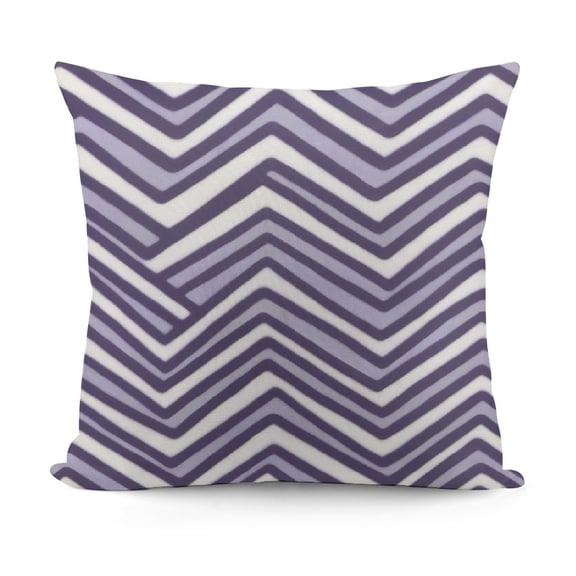 YINGXI Throw Pillow Cushion Case, Home Phrase Minimal Zigzag Squama Dahlia Flower Petals Chevron Tribal, Modern Accent Double-Sided Digital Printing, Lavender and White 20x20in