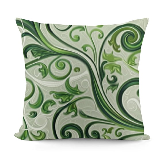 YINGXI Throw Pillow Cushion Case, Leaves Colorful Nature Tones Print, Modern Accent Double-Sided Digital Printing,Lime Green 20x20in
