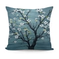 thumbnail image 1 of YINGXI Throw Pillow Cushion Cover, Branches Pale Japanese Spring Form, Decorative Square Accent Pillow Case,Blue 24x24in, 1 of 5