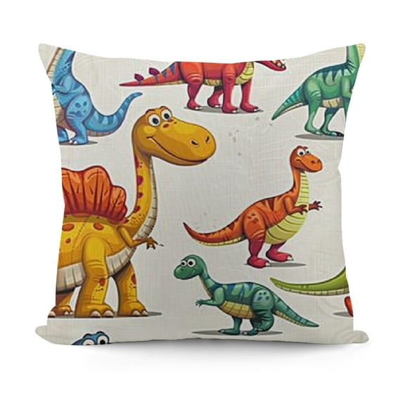 YINGXI Throw Pillow Cushion Cover, Colorful Funny Different Themed Friendly Animals , Decorative Square Accent Pillow Case,Purple Orange 12x12in