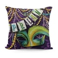 thumbnail image 1 of YINGXI Throw Pillow Cushion Cover, Design with Hanging from Colorful Beads, Decorative Square Accent Pillow Case,Green Purple 24x24in, 1 of 5