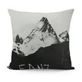 thumbnail image 1 of YINGXI Throw Pillow Cushion Cover, Lettering Hand Drawn Simple Mountains Nature Theme, Decorative Square Accent Pillow Case,Black White 20x20in, 1 of 5
