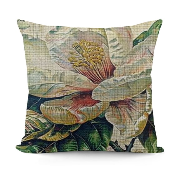 YINGXI Throw Pillow s Flower Decor with for Sofa ( a Grandee Fleurs) 18x18in
