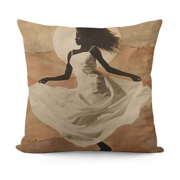 YINGXI TopXma Woman Girl Black Body Line Art Throw Pillow Cover, Gifts for Women Girls,n Home Bedroom Living Room Decor Flannel Pillow Cover 24x24in